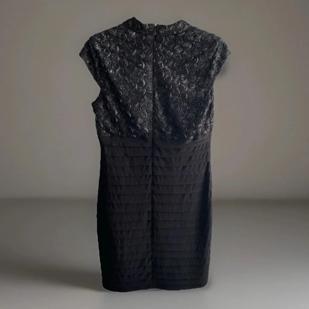 R&M Richards‎ 12P 12 Petite Black Cocktail Dress